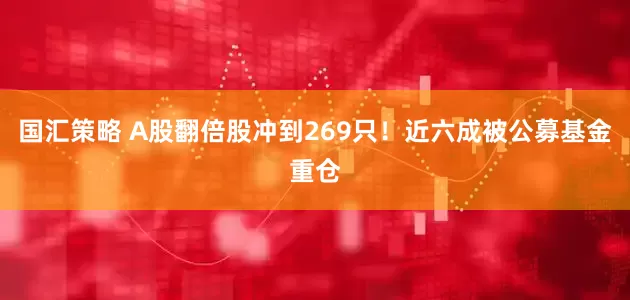 国汇策略 A股翻倍股冲到269只！近六成被公募基金重仓